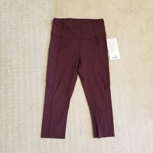 NWT Lululemon Fast & Free HR Crop 19in